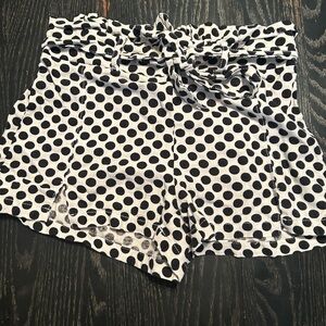 POLKA DOT PAPER BAG SHORTS